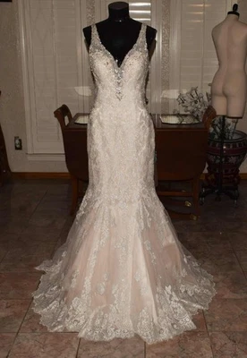 ALLURE BRIDAL 9356 Bridal Gown Wedding Dress Size 10 Mermaid - Image 1 of 4