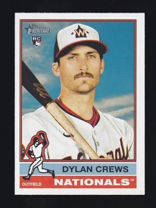 2025 Topps Heritage #247 DYLAN CREWS RC Washington Nationals ROOKIE CARD - Picture 1 of 2