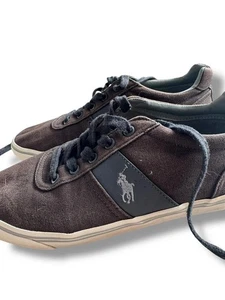 Men’s Ralph Lauren Canvas Shoes - Size 8 - Black/Brown - Good Condition  - Picture 1 of 7