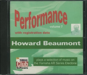 HOWARD BEAUMONT - Performance v.7 Registration Disk for Yamaha AR Series Organs - Picture 1 of 4