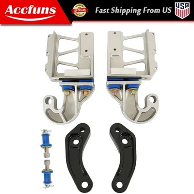 Nuevo kit de buje de pivote de bisagra de capó de motor conjunto de pernos para Peterbilt 378 379 Foto 1 de 4