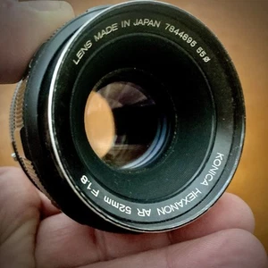 Konica Hexagon AR Lens 52mm f1.8 - Sharp Lens, Read. - Picture 1 of 4