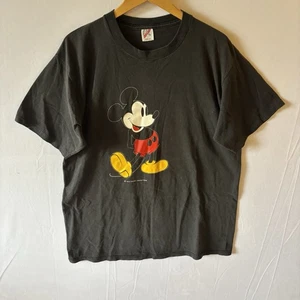 Vintage Jerzees T-shirt Mickey Mouse Disney Men’s XL Dark Gray - Picture 1 of 4