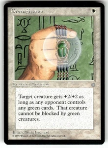 Green Scarab Ice Age Regular MTG Magic NM - Picture 1 of 2