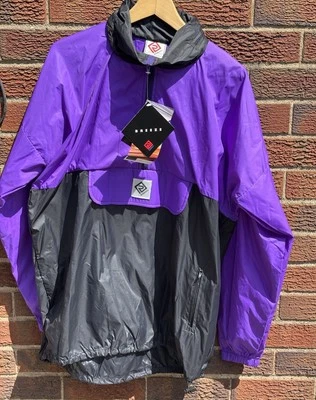 Jaqueta roxa leve vintage Ronhill Running, zíper 3/4 feita no Reino Unido Pertex #X - Imagem 1 de 4