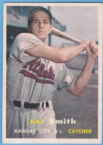1957 Topps #41 Hal Smith. Kansas City A's. EM/NM. - Picture 1 of 2