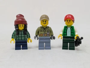 LEGO Minifigur weiblicher LKW-Fahrer, Vulkanforscher, Pferd & Bräutigam Lot-City - Bild 1 von 2