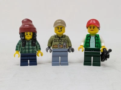 LEGO Minifigure FEMALE TRUCK DRIVER, VOLCANO EXPLORER, HORSE & GROOM Lot - City - Image 1 of 2