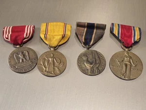 4 WWII US Medal Set All Estate Fresh - Picture 1 of 2