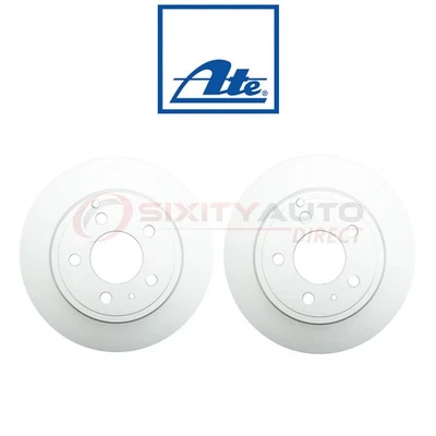 2 pc ATE Rear Disc Brake Rotor for 1998-2000 Volvo S70 - Braking Tire ea Foto 1 de 4