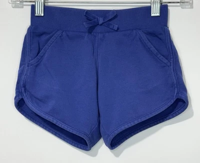 Pantalones Cortos Hanna Andersson French Terry Niñas 110 Bolsillos Púrpura Cordón Foto 1 de 4