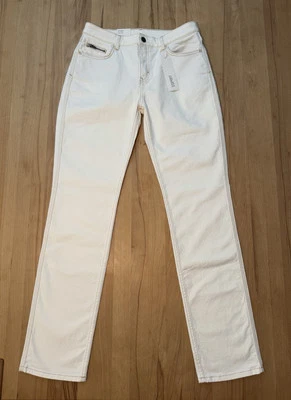 Neu Esprit Damen Stretch Straight Jeans Hose High Rise Gr. W29 L30 Weiß - Bild 1 von 3