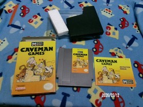 #979 Caveman Games NES Authentic CIB & Tested. W/ Box Protector