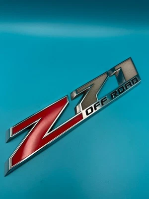 OEM 2010 - 2019 Chevy Silverado GMC Sierra Z71 Off Road Front Door Emblem - Image 1 of 4