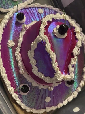 Cowgirl Hat for brides / Rave Cake cowgirl hat/ Frosted Vintage/ Rave Cowboy - Image 1 of 3