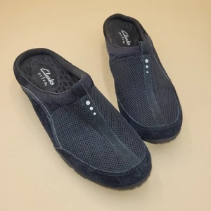 Clarks Privo Black Slip On Flats Casual Comfort Shoes Women's 8.5M NEW - Picture 1 of 8