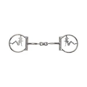 Broca de bocadillo Showman Trailside de acero inoxidable con anillo en D Dogbone - Imagen 1 de 2