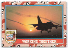 1991 Topps Desert Storm Victory Series 2 #147 Working Together Military Card 3AG