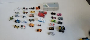 VINTAGE GALOOB MICRO MACHINES 1986-1989 Lot Of 35 Cars Trucks planes plus other - Picture 1 of 5