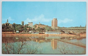 VTG Knoxville TN Skyline and Gay St. Bridge over the Tennessee River Postcard - Picture 1 of 4