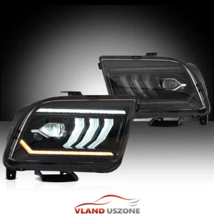 Faros LED Proyector Faros HID Xenón DRL Para Ford Mustang 2005-2009 - Imagen 1 de 12