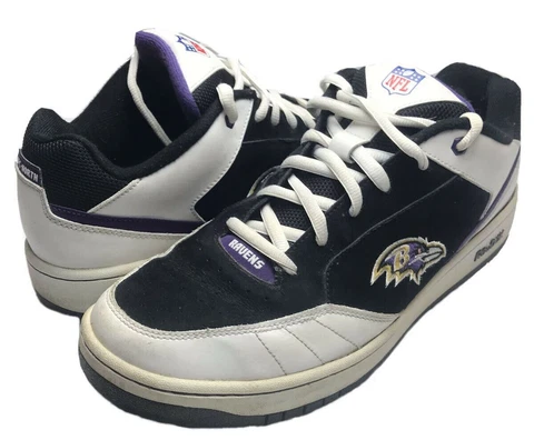Baltimore Ravens NFL Reebok Purple/Black Team Fan Shoes Men's (Size: 13) Cover