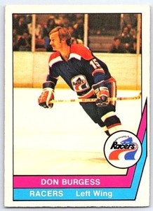 1977-78 O-Pee-Chee Wha Don Burgess Indianapolis Racers #66