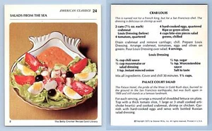 Salads #24 American Classics Betty Crocker 1971 Recipe Card - Picture 1 of 1