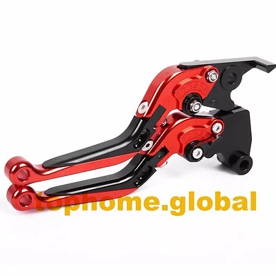 Palancas de embrague de freno plegables/extensibles rojas 18 para Honda Grom 125 MSX125 2014-2020 Foto 1 de 4