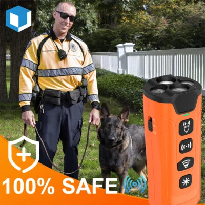 LAPTOPPARTS4LESS Anti-Dog Bark Deterrent Device Ultrasonic Stop Barking Repeller 4 Mode with LED