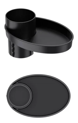 Car Drink Bottle Cup Holder Case Phone Stand Armrest Mount Organize Storage Tray - Image 1 of 4