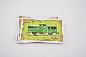 Ticket to Ride Europe replacement game part pieces - green train car cards - Picture 1 of 1
