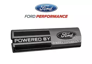 OEM Powered By Ford Performance 5.5" Fender Emblem Badge Two Tone Black - Picture 1 of 3