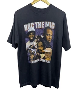 Camiseta De Colección 2003 Rock The Mic Jay Z Snoop Dogg 50 Cent Busta Rimas Rap L - Imagen 1 de 6