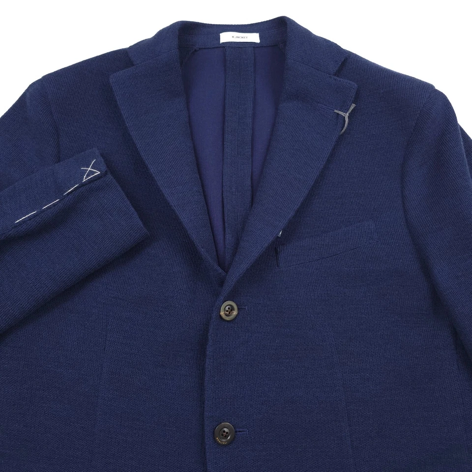 $1525 Boglioli Texturizado Tejido Calce Ajustado Azul Real K Chaqueta Hombres US 40R (Italia 50R) Foto 1 de 4