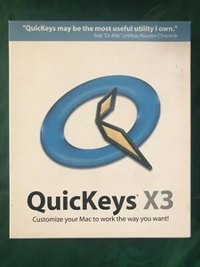QuicKeys X3 Desktop Automation for Mac OSX 10.3, Vintage Software; - Picture 1 of 3