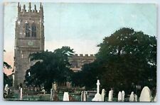 Postcard Gresford Church Bells Wrexham Wales posted 1905