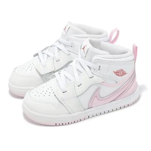 Nike Jordan 1 Mid RM Easyon TD White Pink Foam Toddler Infant Casual FQ1283-101 - Picture 1 of 8