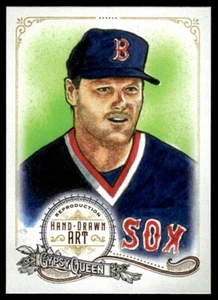 2017 Topps Gypsy Queen Portrait Hand-Drawn Art Reproduction Roger Clemens Boston - Picture 1 of 2