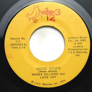 MOSES DILLARD & LOVE JOY - GOOD STUFF/ THEME FROM LOVE JOY - SOUL 45 - Picture 1 of 2