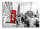 Typical Phone Booth IN London Glass Art Made Of Real Glass, Incl. Wall Holder