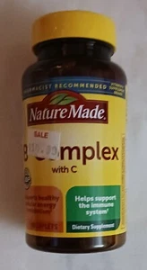 Nature Made B-Complex with Vitamin C 100 Caplets - EXP 7/25 - Picture 1 of 1