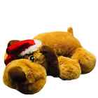 Dan Dee 24" Floppy Dog Puppy Red Christmas Hat Soft Cuddly Plush Stuffed Pup