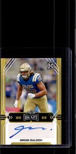 2022 Leaf Draft Gregg Dulcich Gold XRC Auto Autograph #BA-GD2