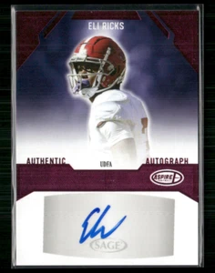 Eli Ricks 2023 Sage Aspire Pink Auto - Picture 1 of 2