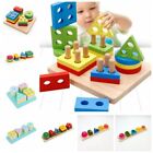Educational Wooden Geometric Stacked Toy  Hands-on Ability