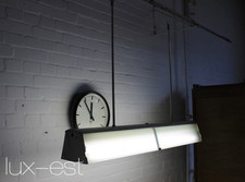 1 of 2 "ZWENKAU TWIN" Industriedesign Neon Fabrik Lampe Industrial Light Fixture