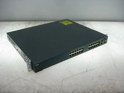  USED Cisco Catalyst 3560G Series 24 Port Switch, WS-C3560G-24TS-E , GLC-SX-MM  - Image 1 of 4