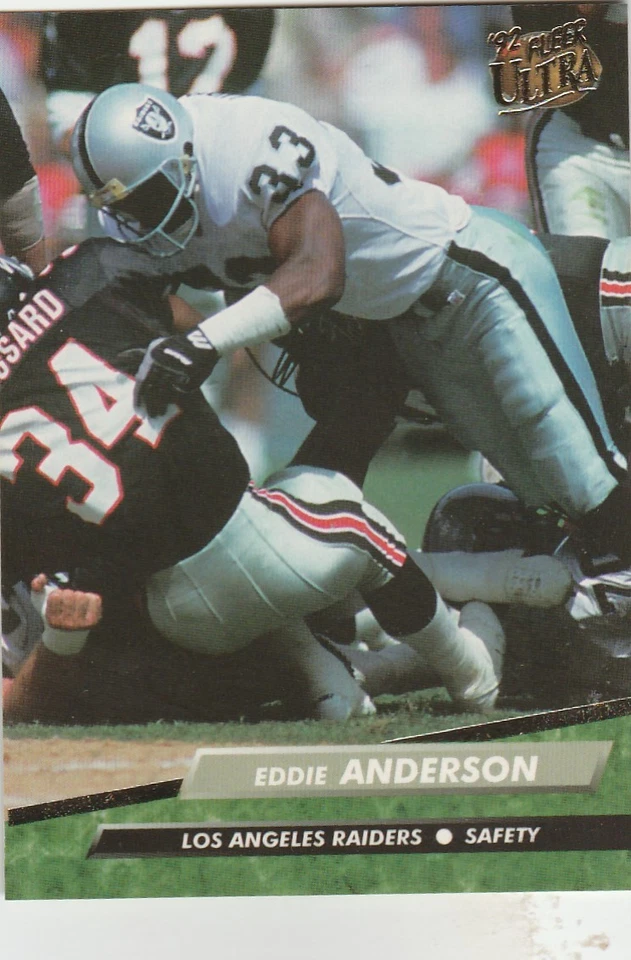 FREE SHIPPING-MINT-1992 Fleer Ultra #186 Eddie Anderson Oakland Raiders Football - Image 1 of 1