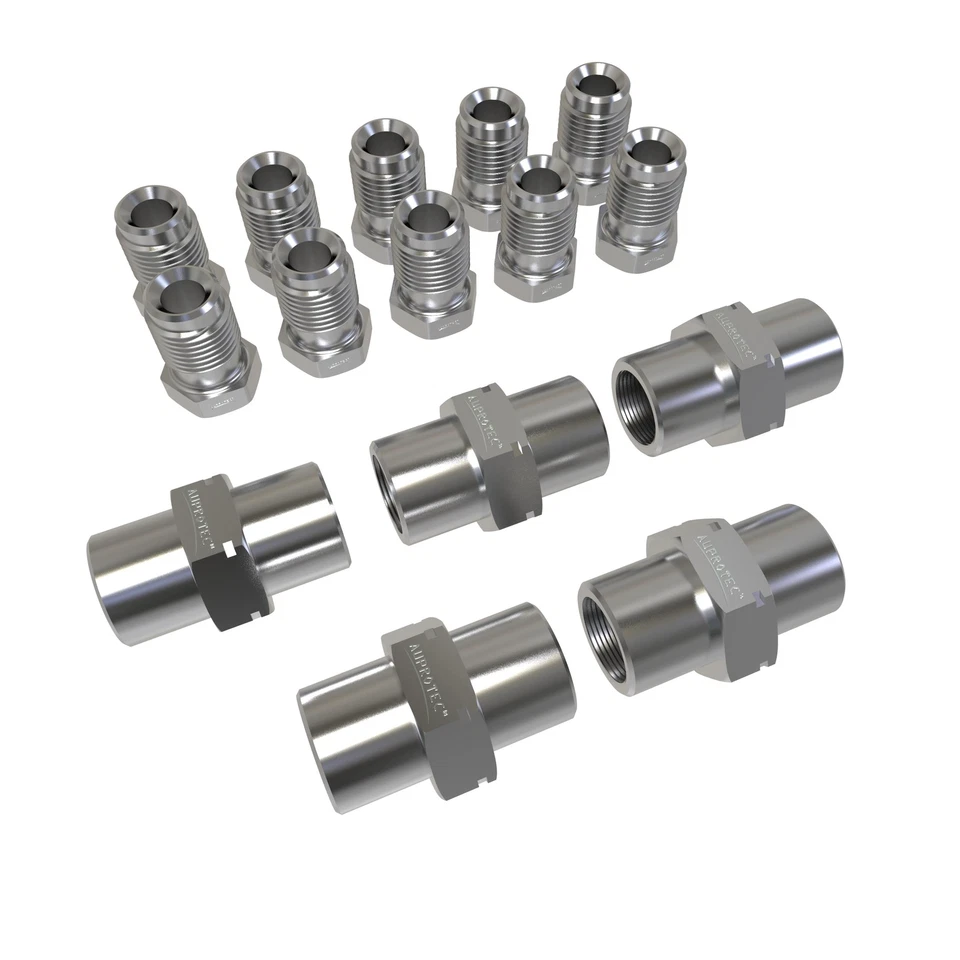 10x Verschraubung Bördel E + 5x Verbinder f. Bremsleitung 4,75 mm M10x1 D + ODD - Bild 1 von 1